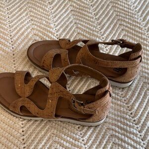 Sofft Tan Cork Sandals